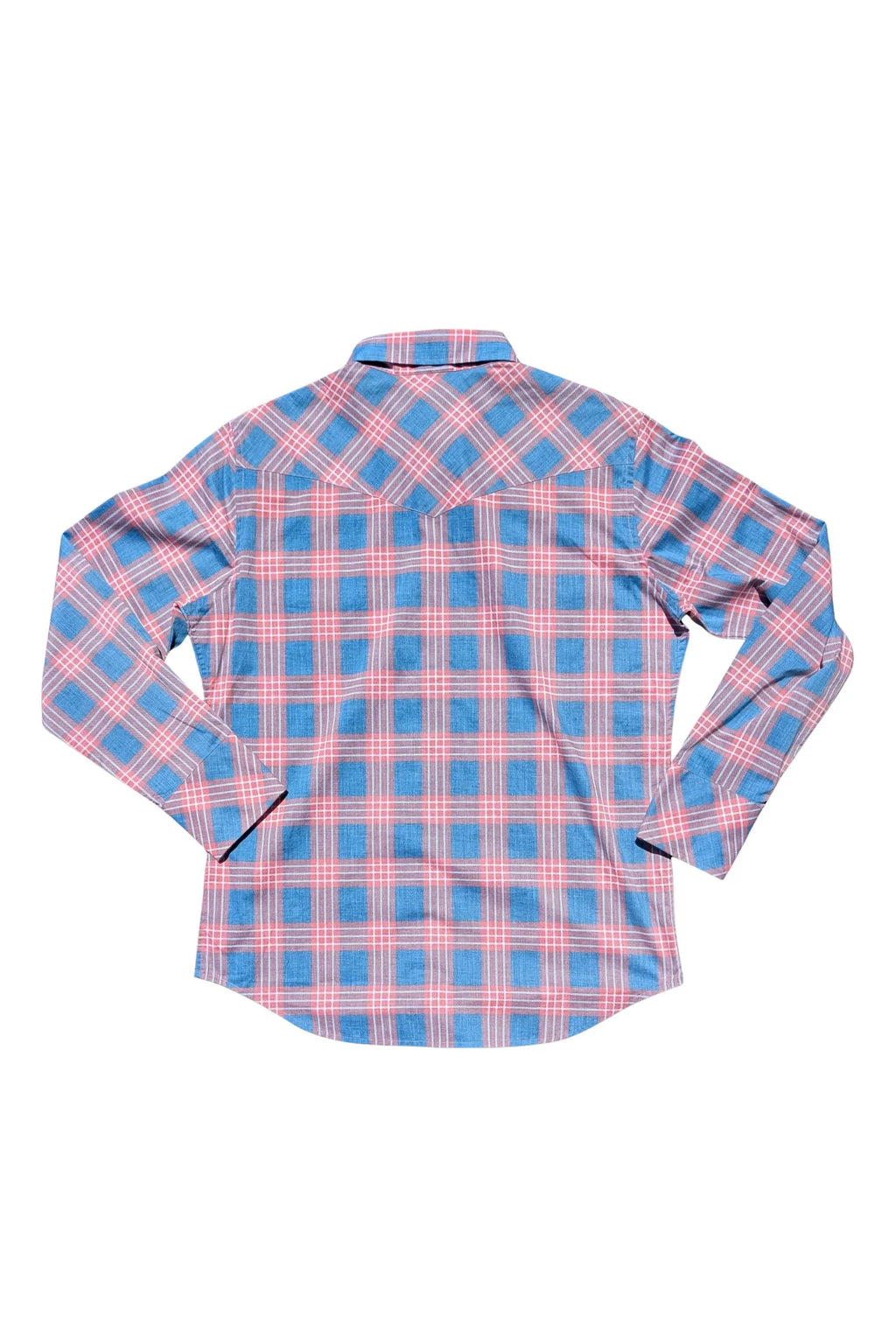 Palaka Nui LS Lava Red Western Aloha