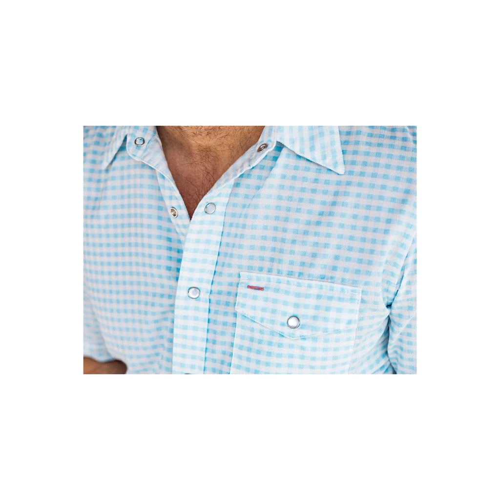 Short Sleeve Corduroy Pearl Snap Criquet