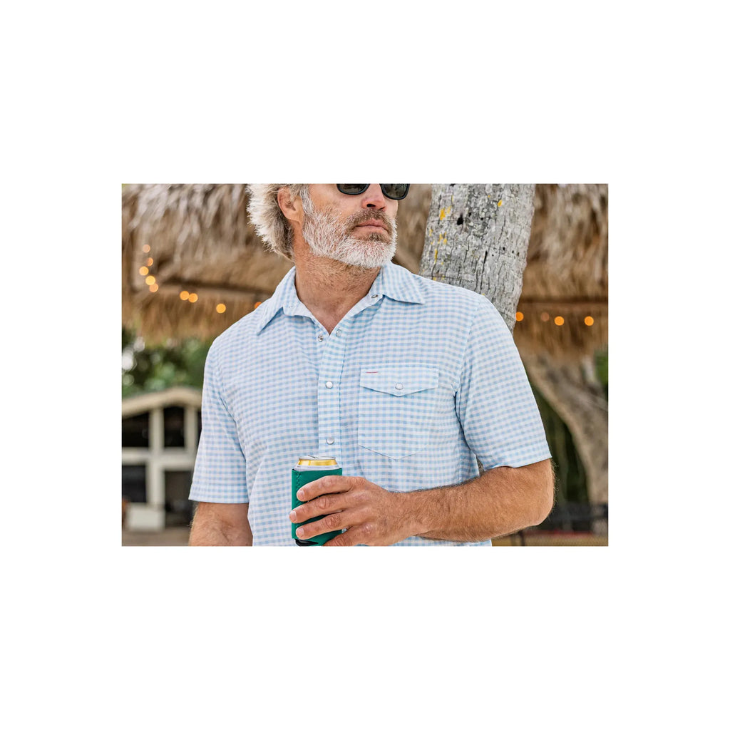 Short Sleeve Corduroy Pearl Snap Criquet