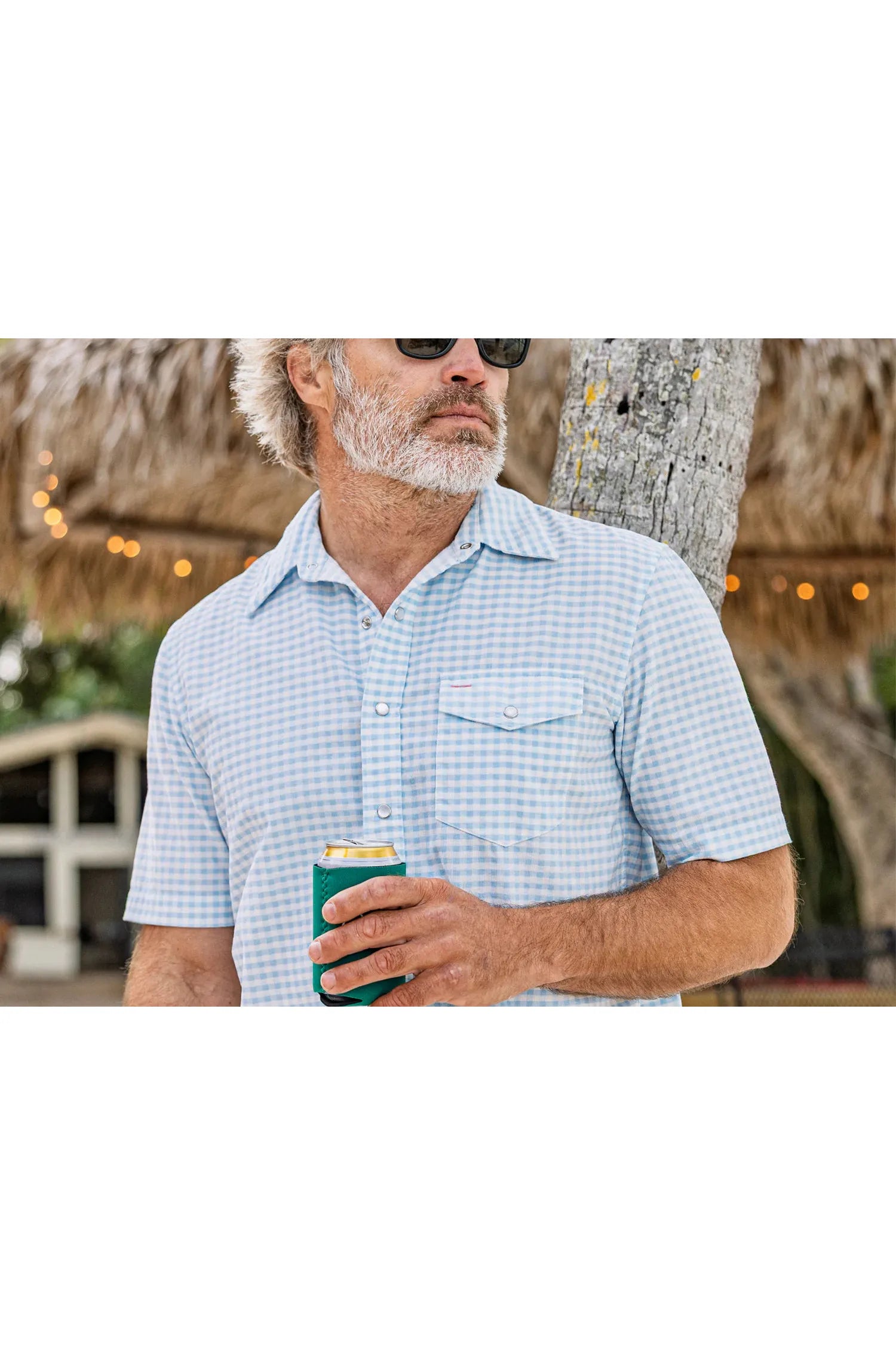 Short Sleeve Corduroy Pearl Snap Criquet
