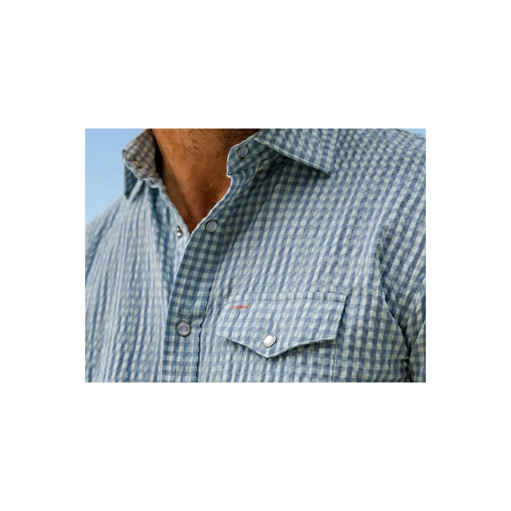 Performance Pearl Snap Button Down Criquet