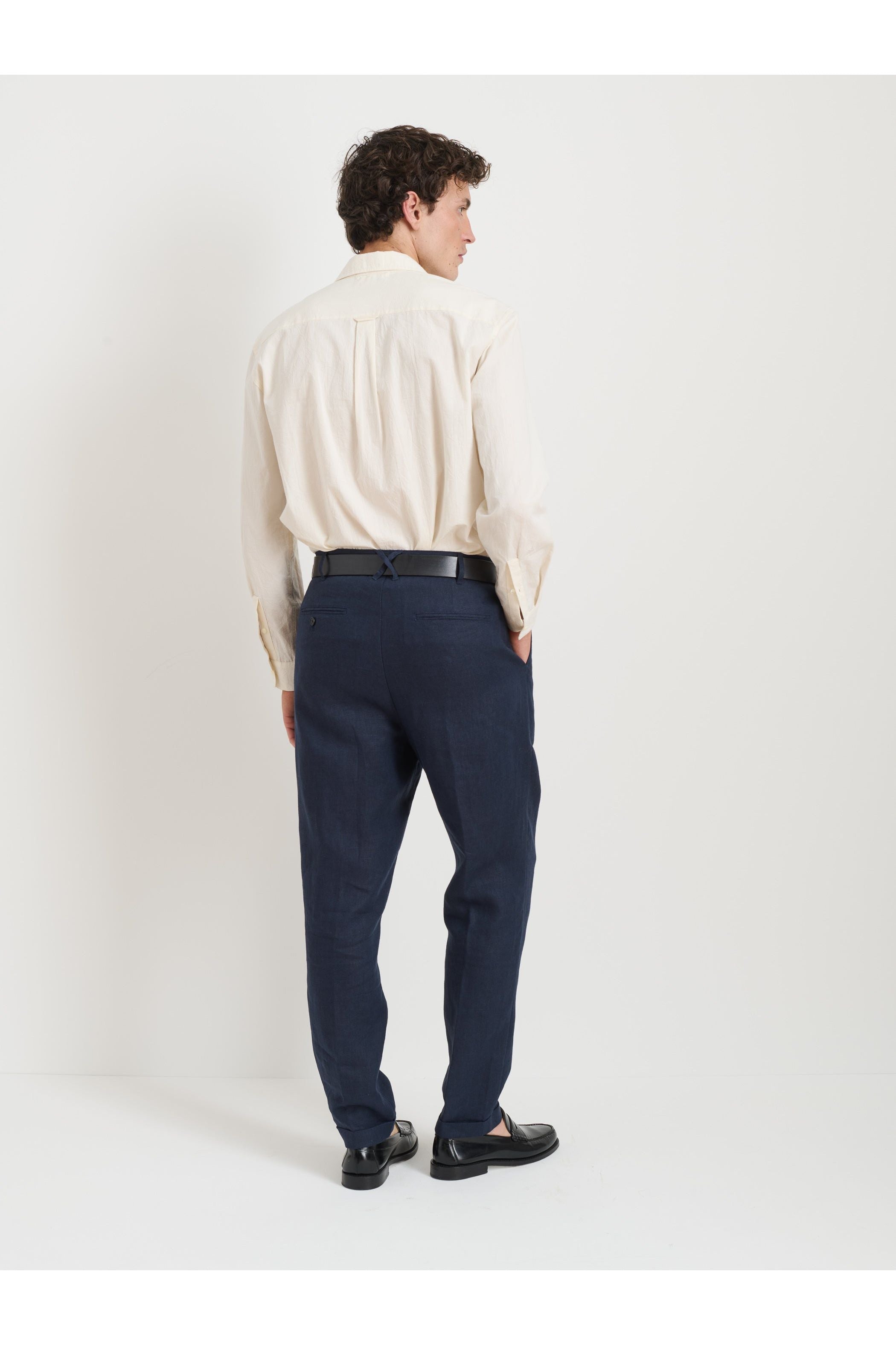 Stndard Pleated Pant In Linen Alex Mill