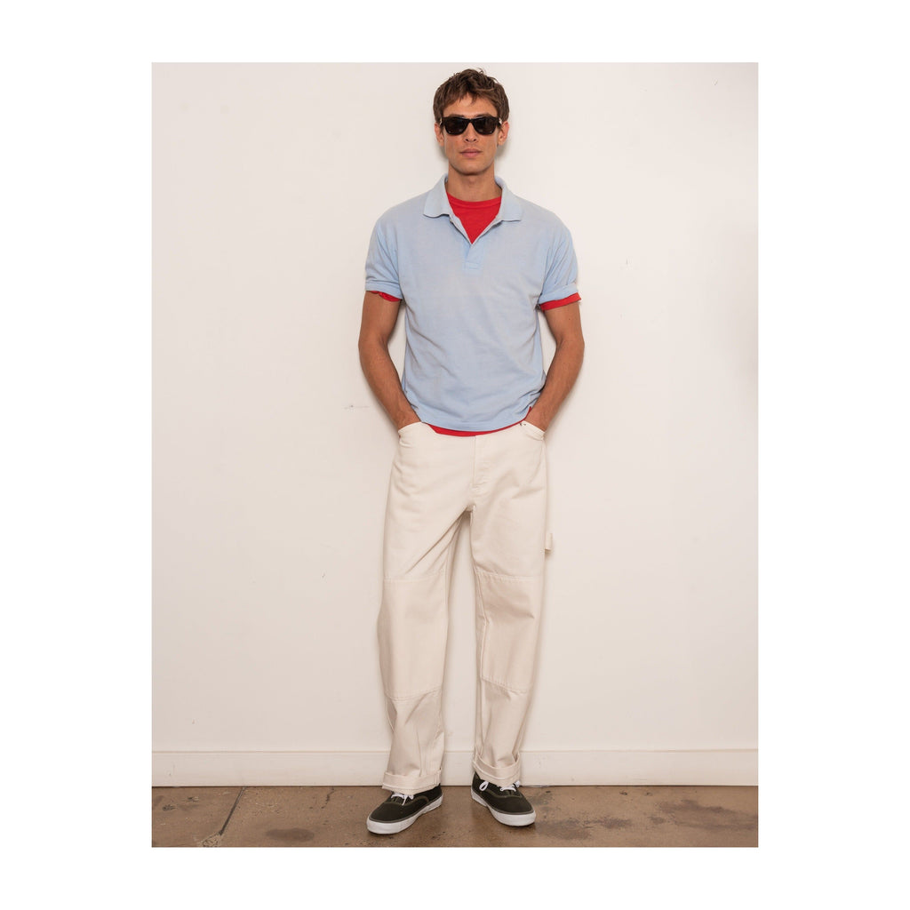 Garment Dyed Polo in Pique Cotton Alex Mill