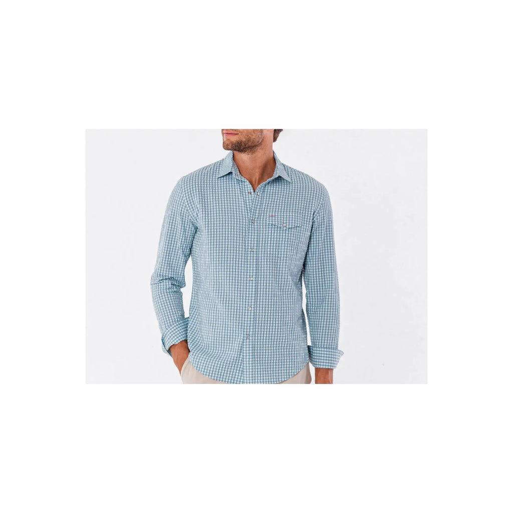 Performance Pearl Snap Button Down Criquet