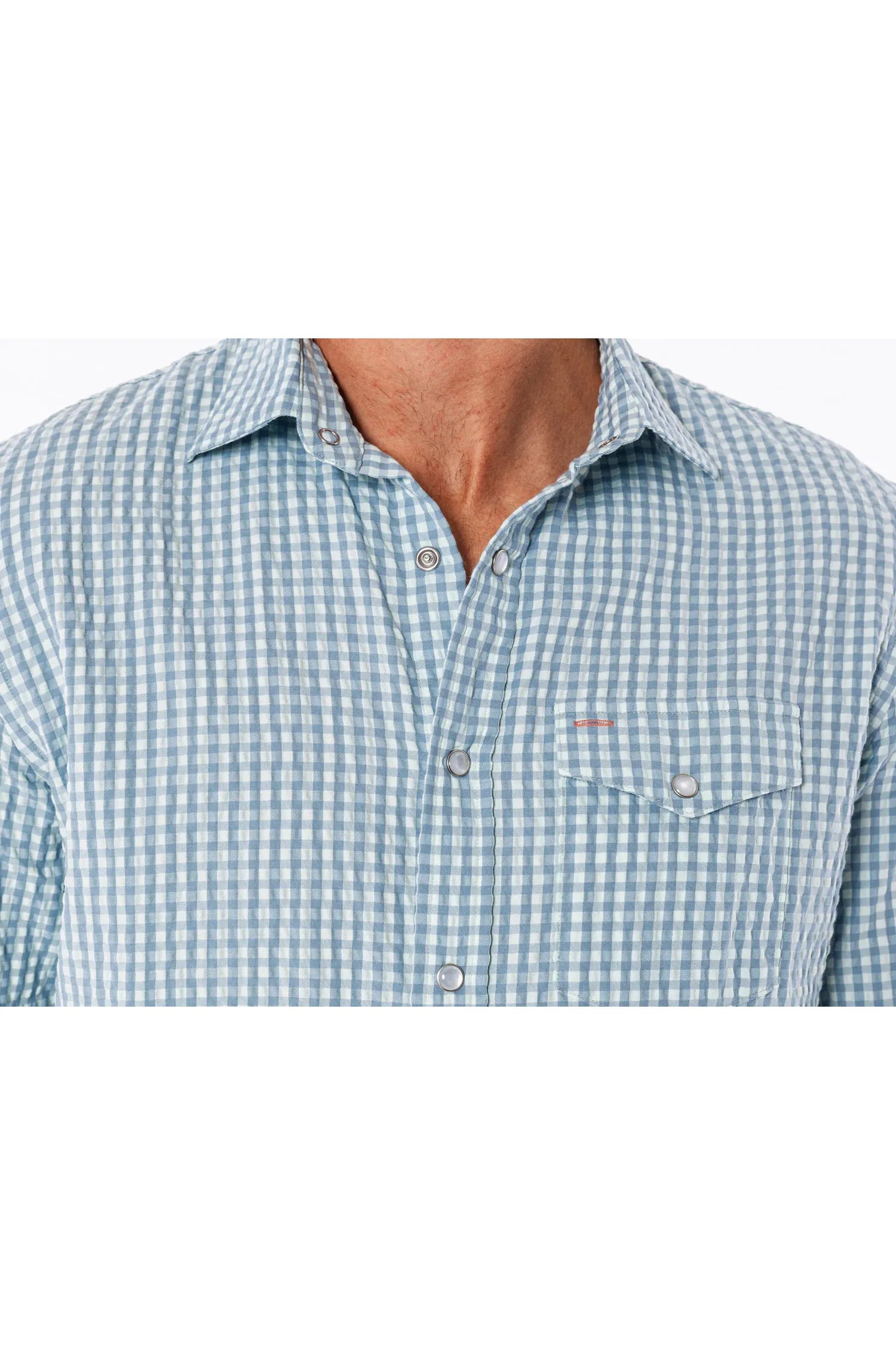 Performance Pearl Snap Button Down Criquet