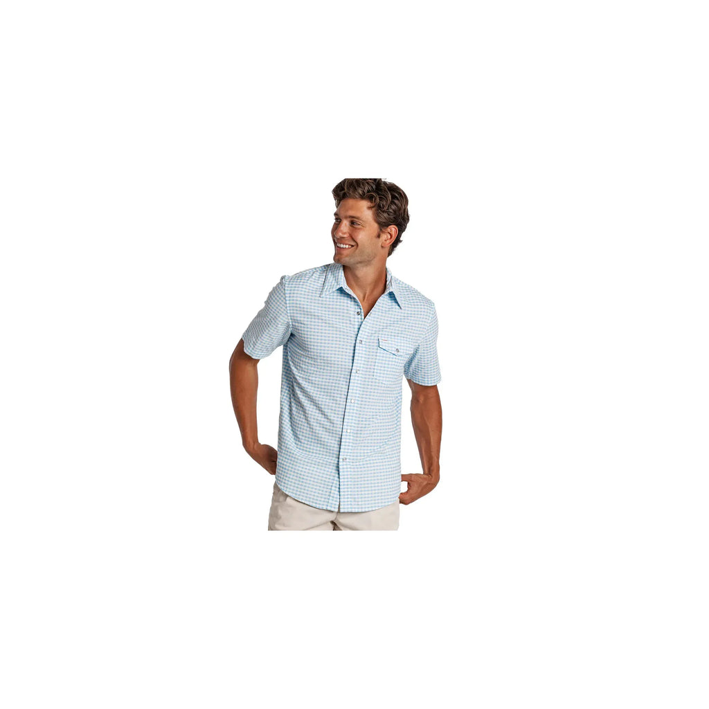 Short Sleeve Corduroy Pearl Snap Criquet