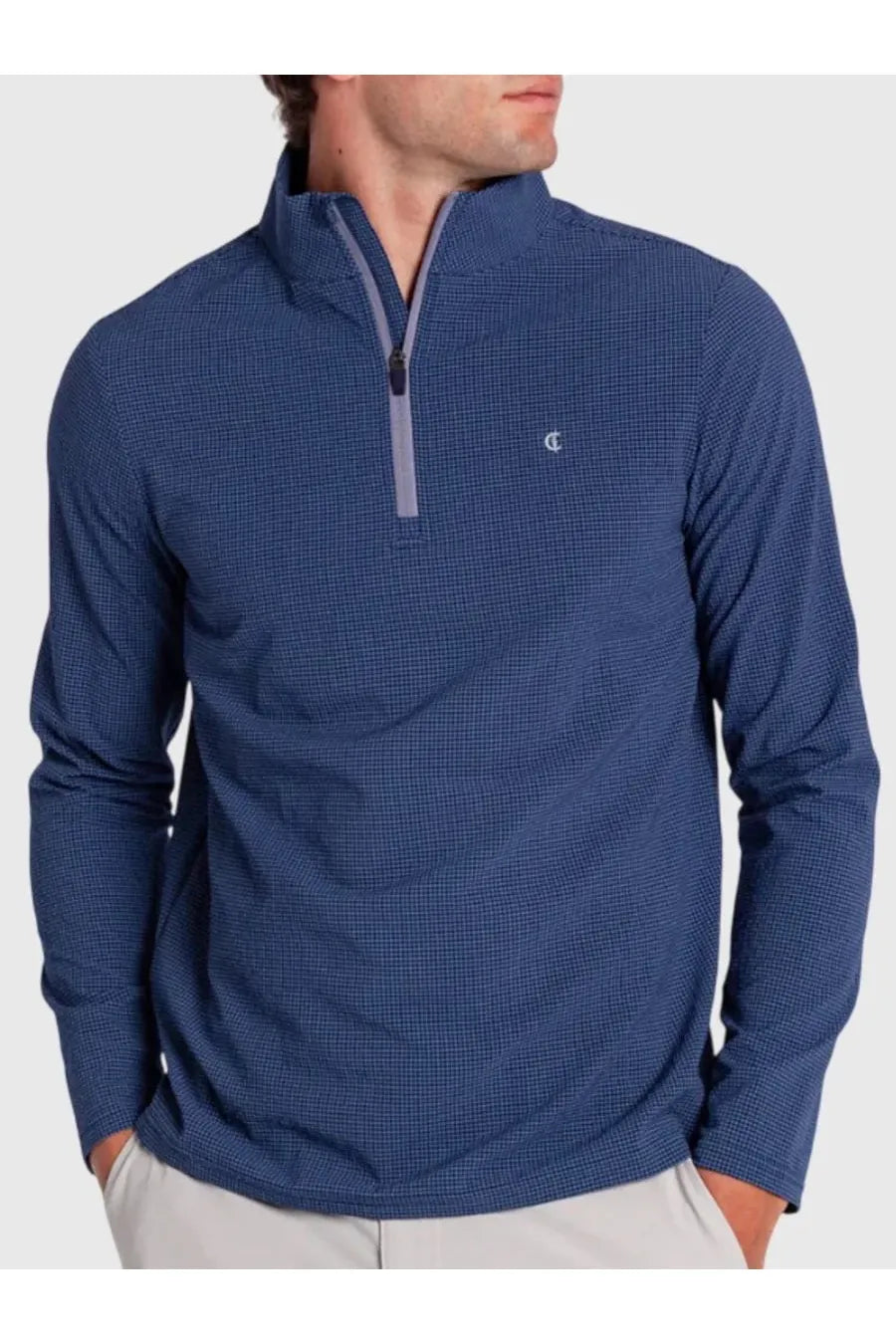 Seersucker Performance Pullover Criquet