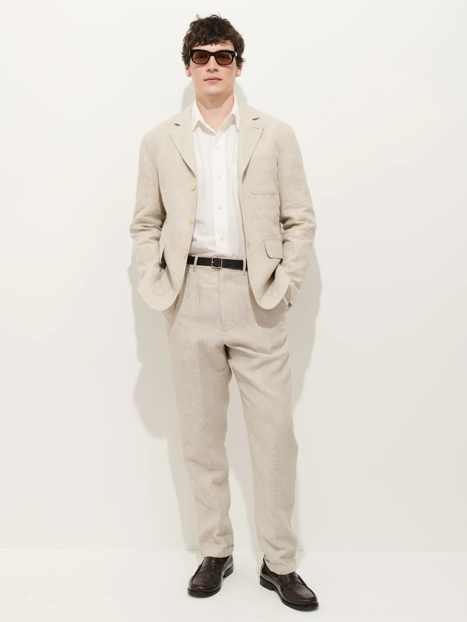 Mercer Linen Jacket in Flax