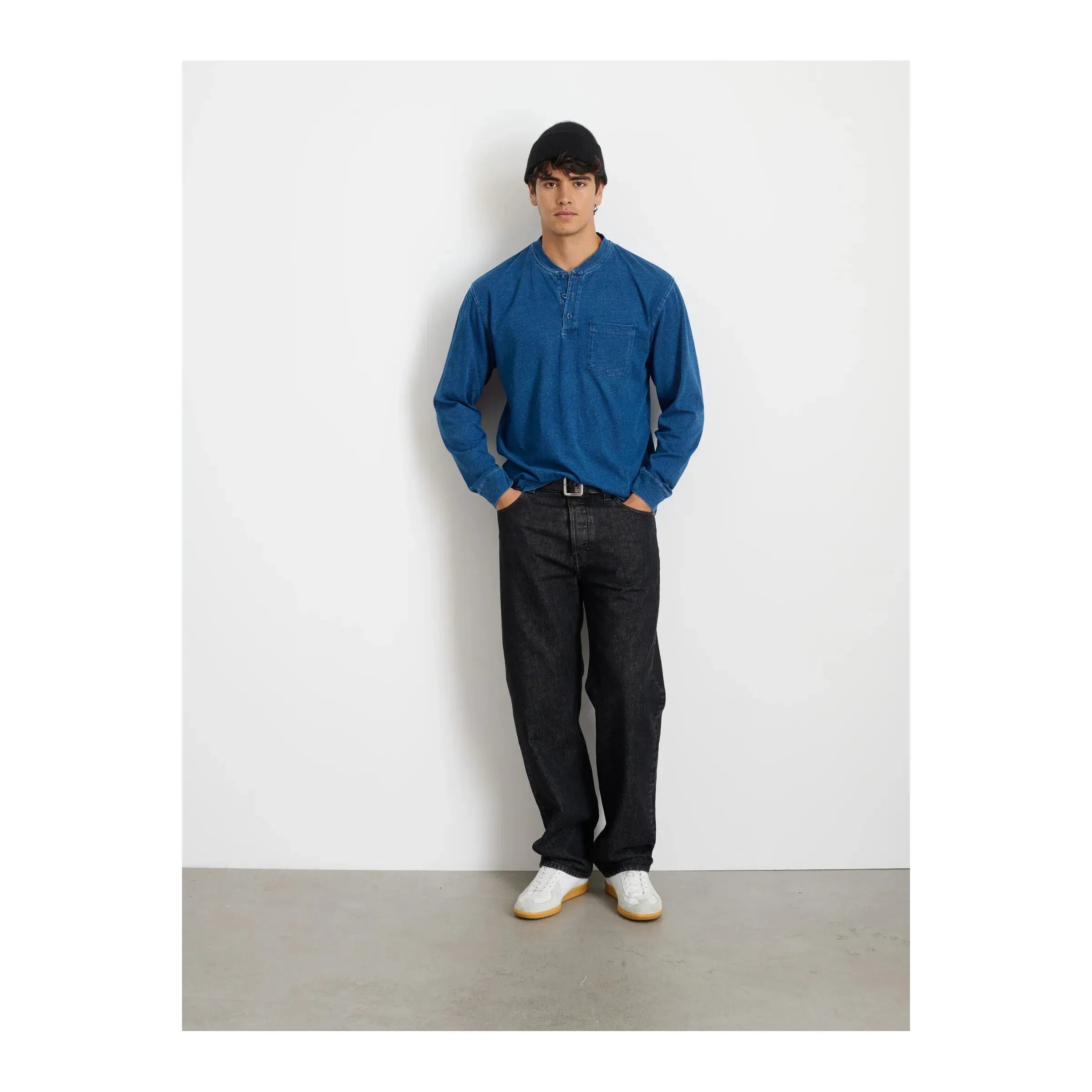 Alan Henley In Indigo Slub Cotton Alex Mill
