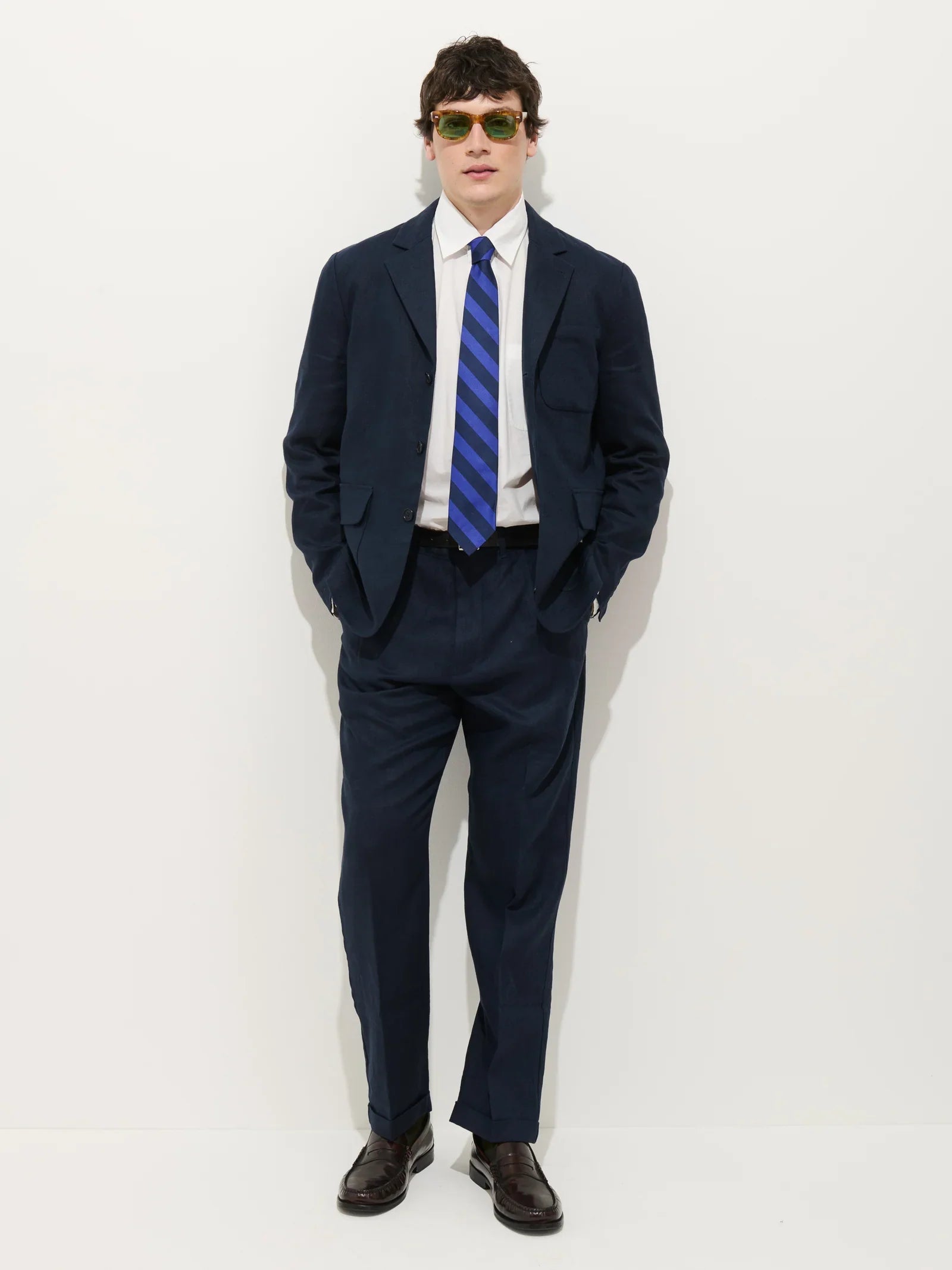 Mercer Linen Jacket in Navy