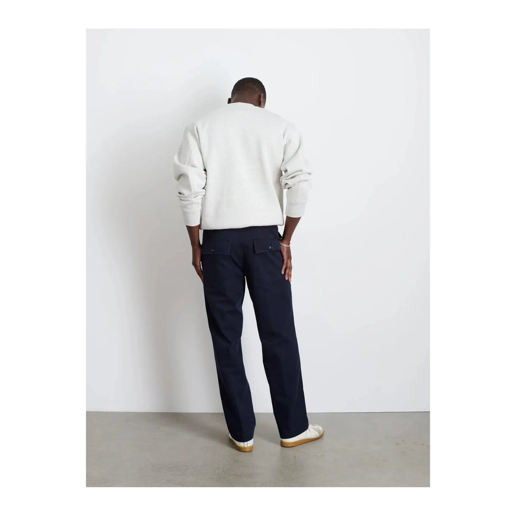 Field Pant Herringbone Navy Alex Mill