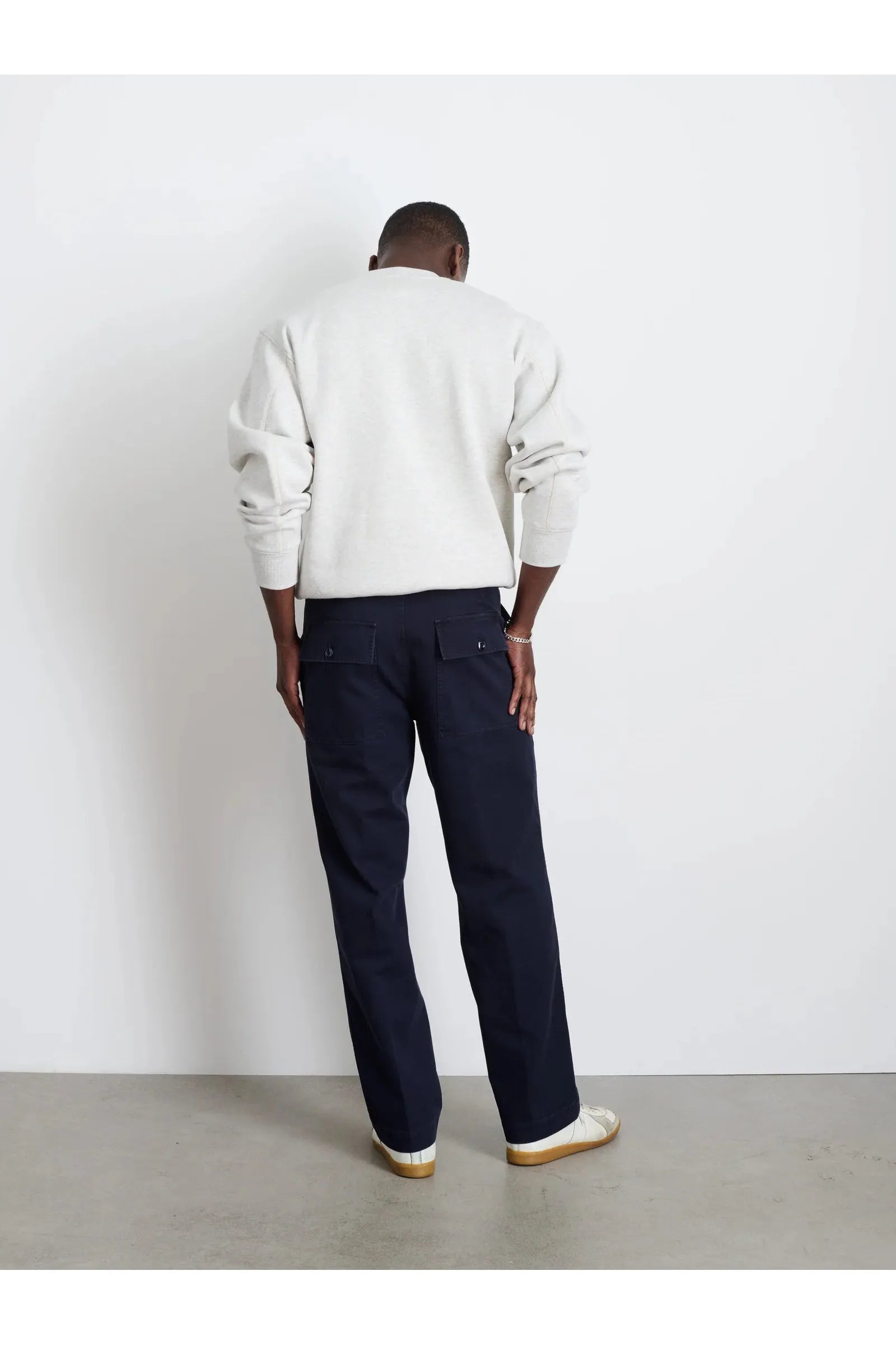 Field Pant Herringbone Navy Alex Mill