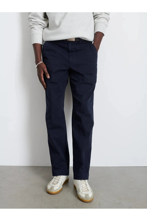 Field Pant Herringbone Navy Alex Mill