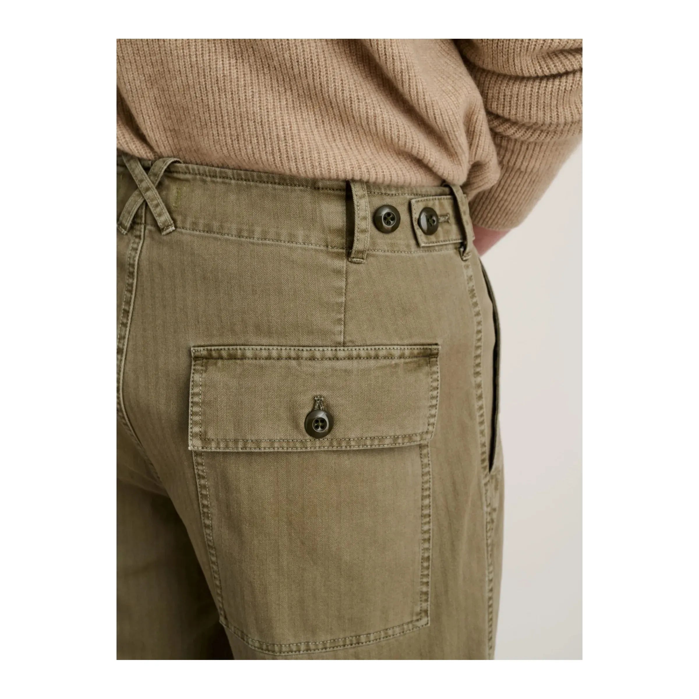 Field Pant Herringbone Dark Olive Alex Mill