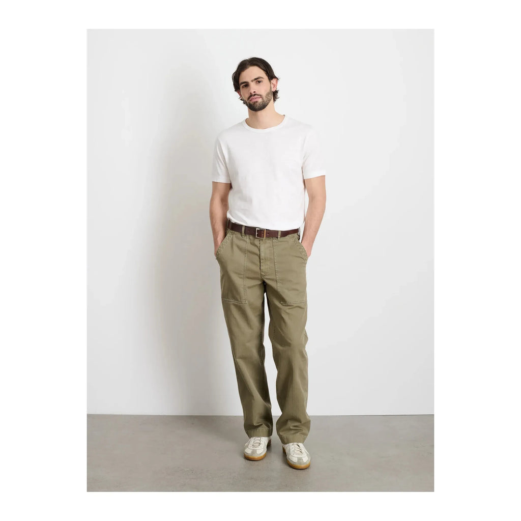 Field Pant Herringbone Dark Olive Alex Mill