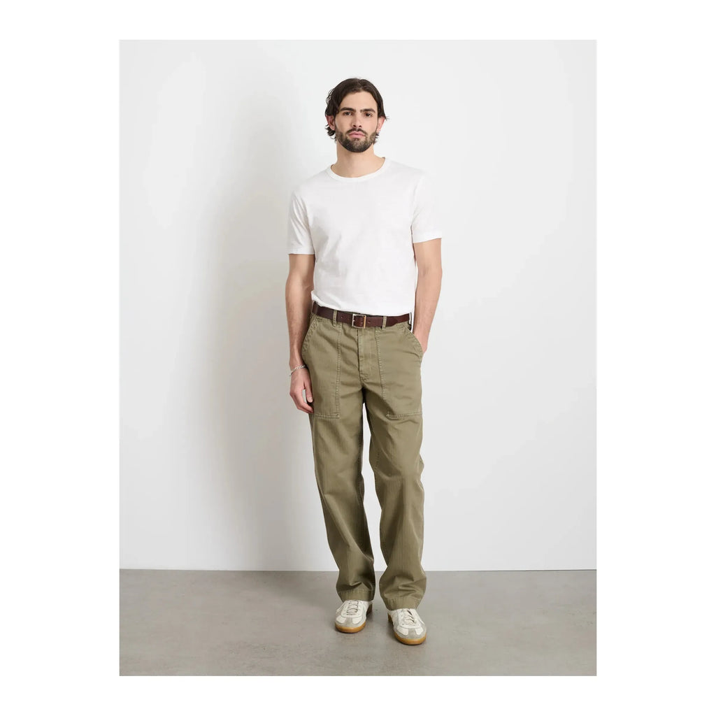 Field Pant Herringbone Dark Olive Alex Mill