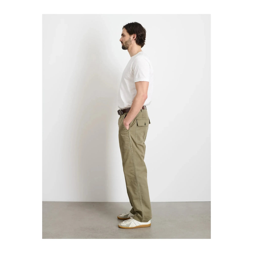 Field Pant Herringbone Dark Olive Alex Mill