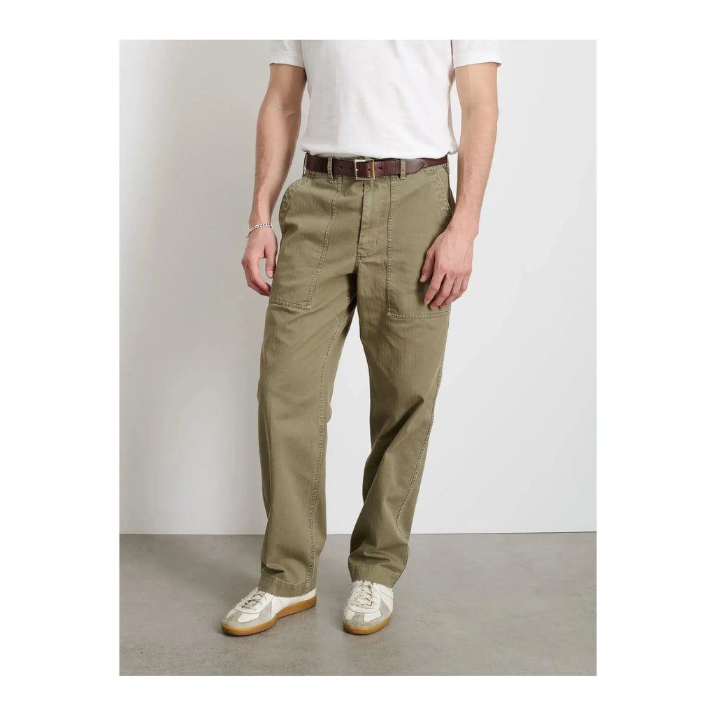 Field Pant Herringbone Dark Olive Alex Mill
