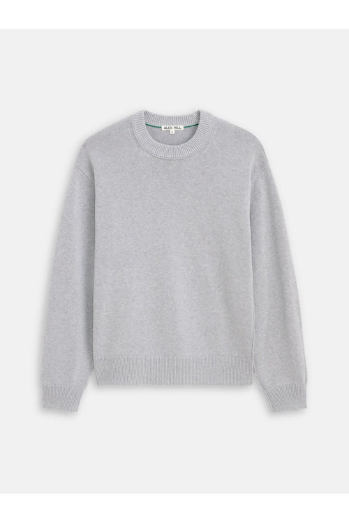 Gabriel Crewneck Sweater Heather Grey Alex Mill