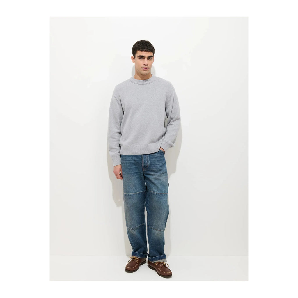 Gabriel Crewneck Sweater Heather Grey Alex Mill