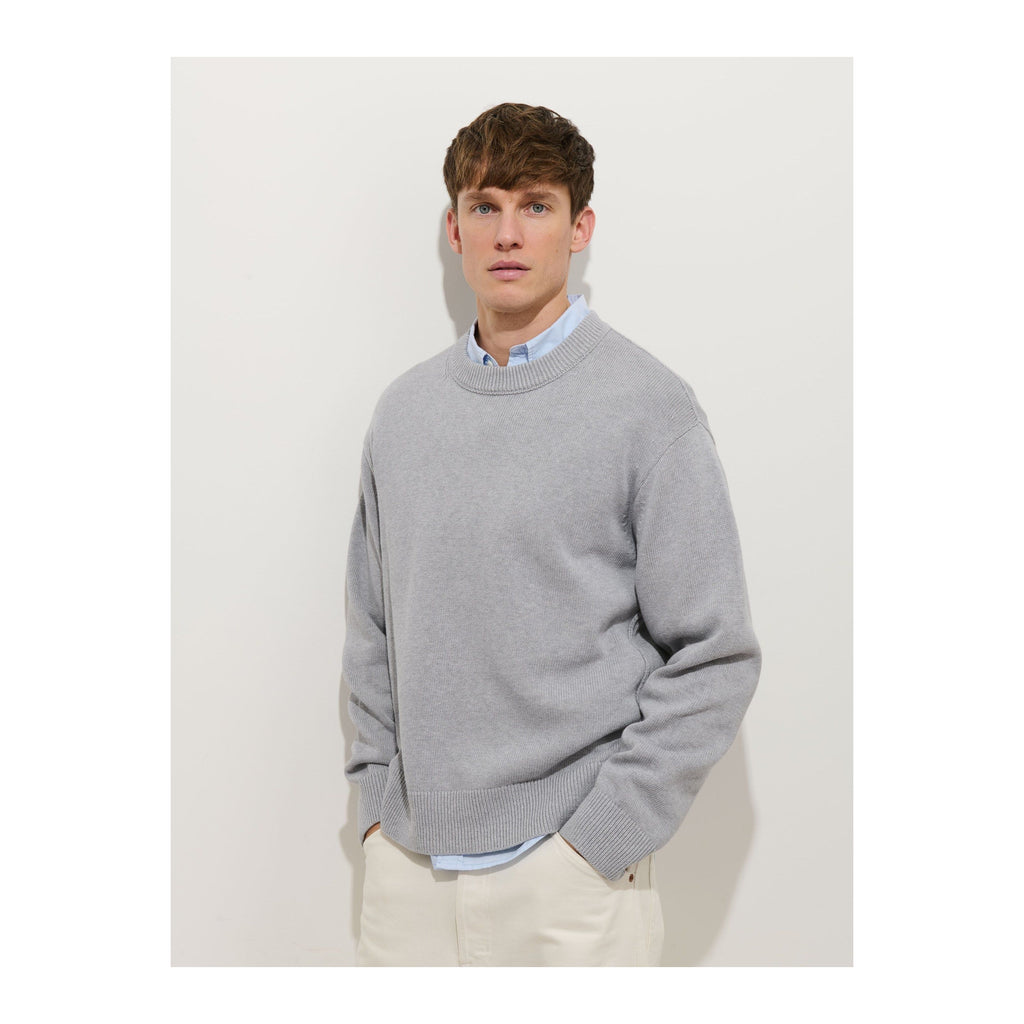 Gabriel Crewneck Sweater Heather Grey Alex Mill