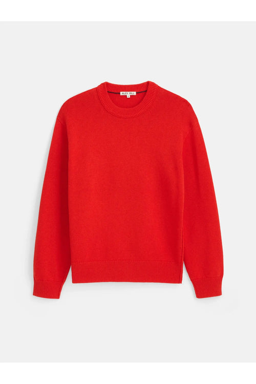 Gabriel Crewneck Sweater Hot Chili Alex Mill
