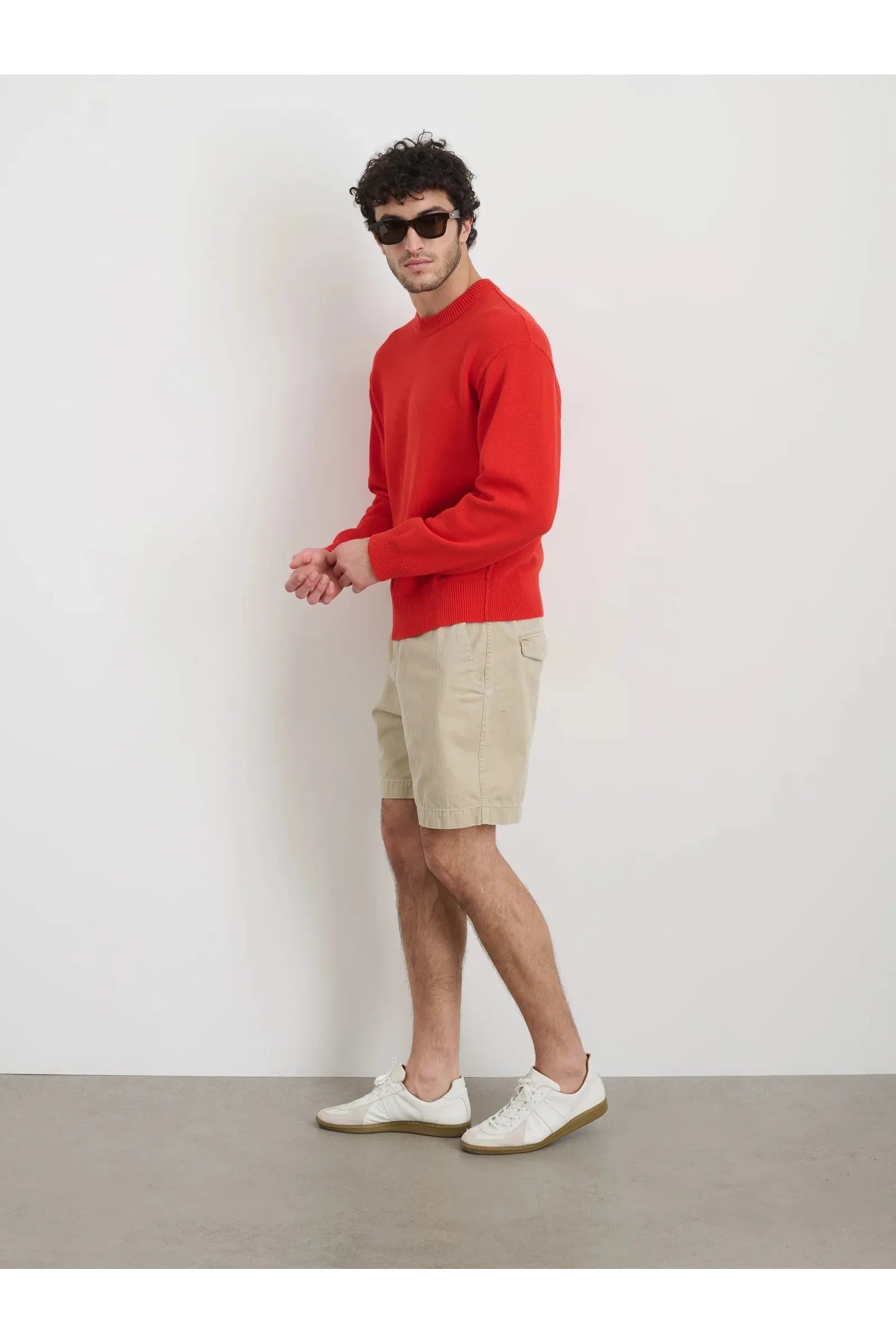 Gabriel Crewneck Sweater Hot Chili Alex Mill