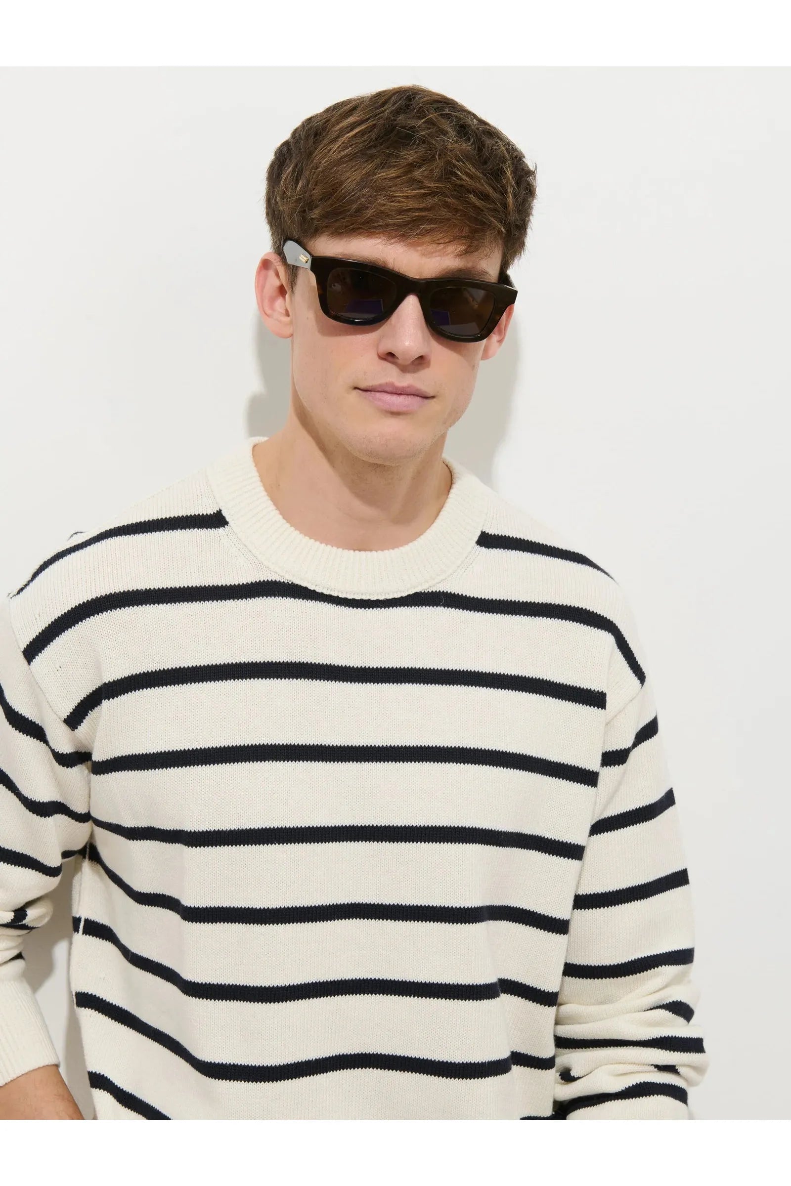 Gabriel Crewneck Sweater in Cotton Linen Alex Mill
