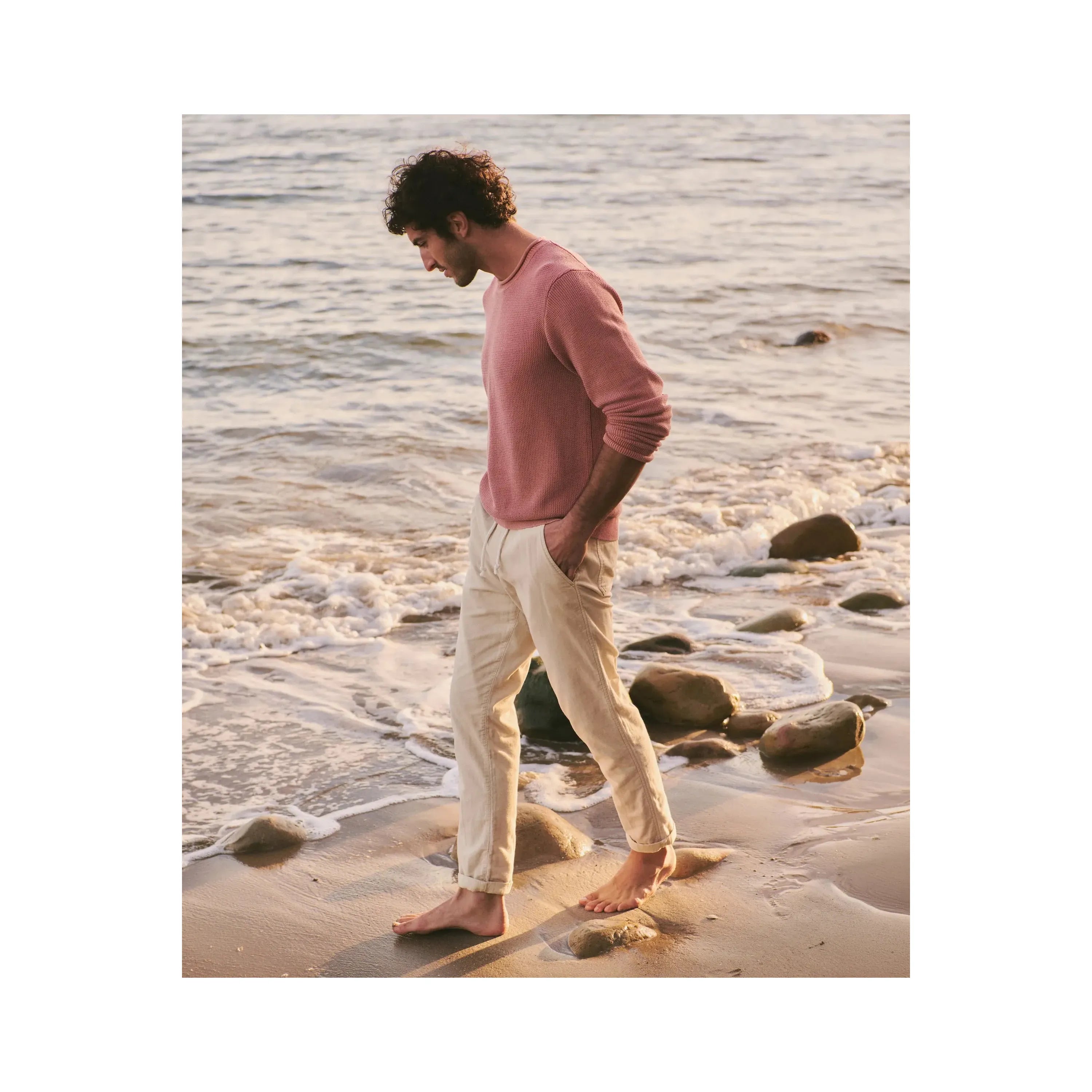 Saturday Slim Straight Stretch Beach Pant Marine Layer