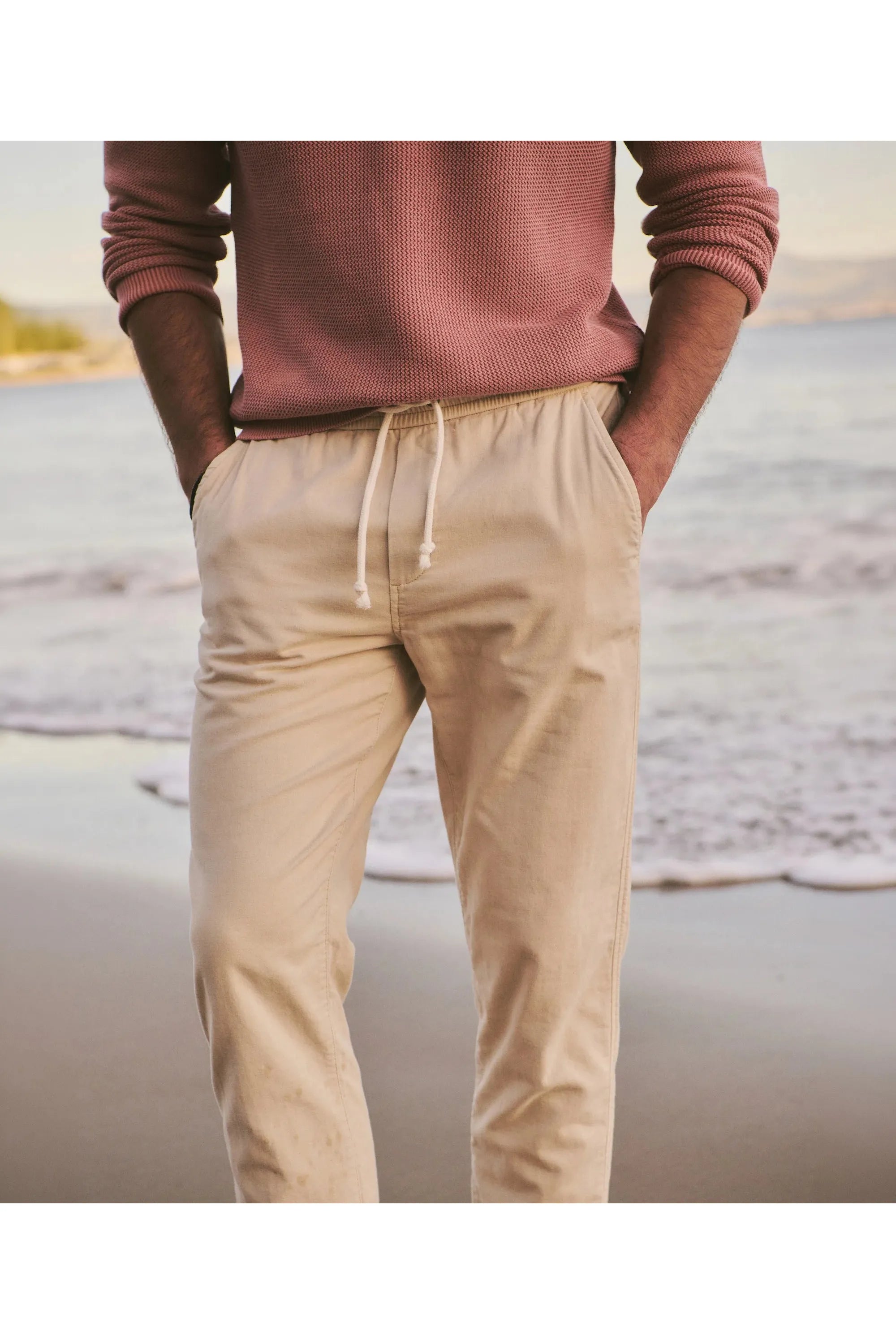 Saturday Slim Straight Stretch Beach Pant Marine Layer