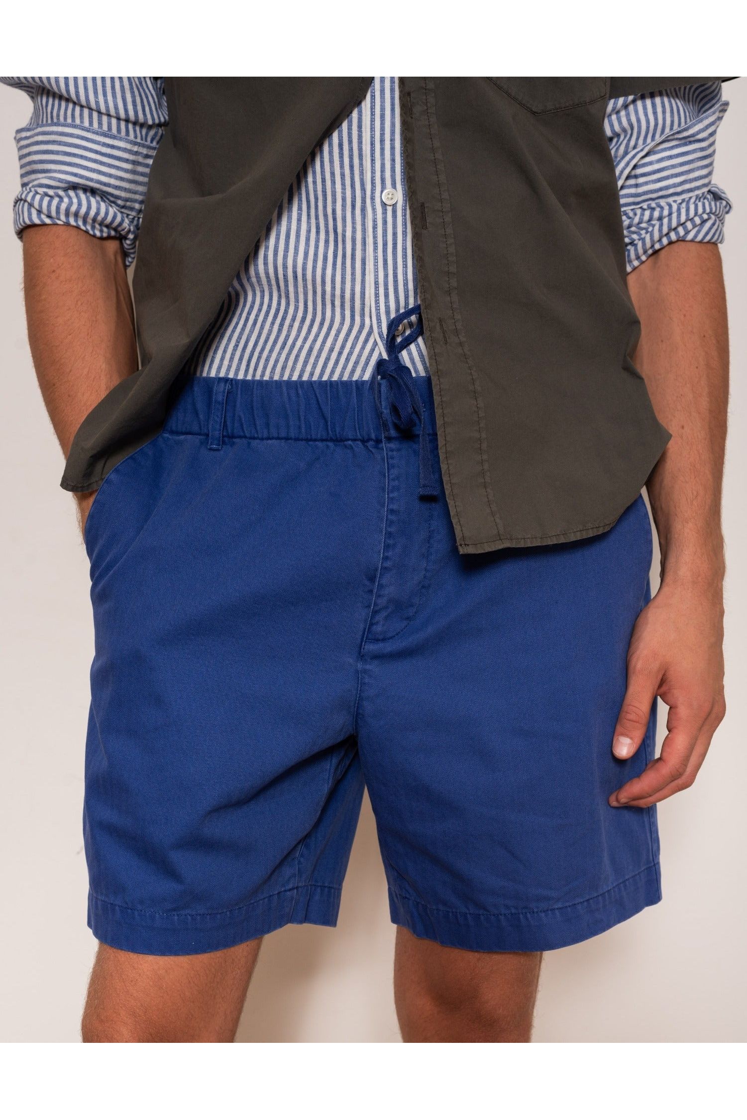 Pull On Short In Cotton Herringbone Alex Mill
