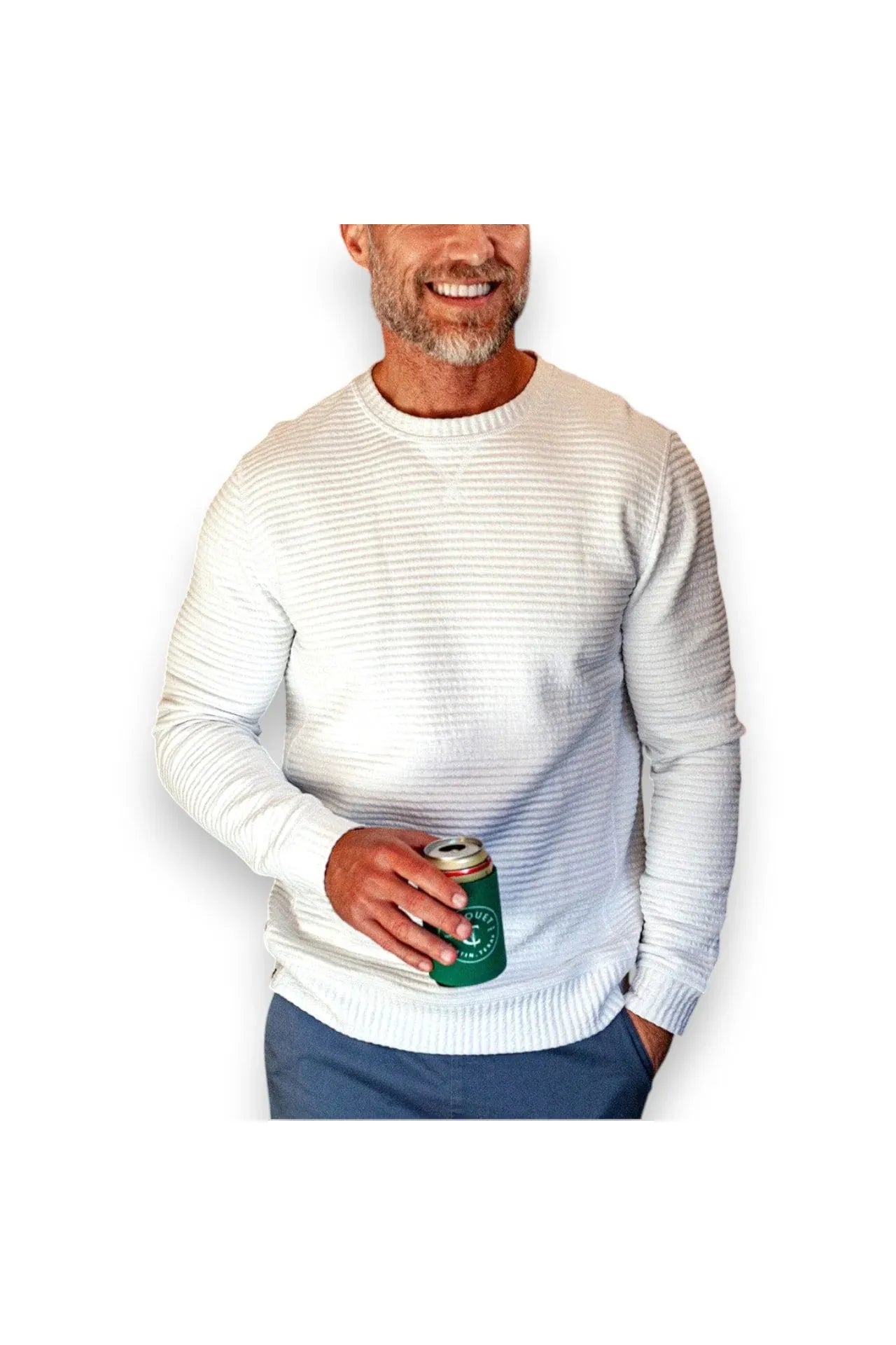 Quilted Crew Sweatshirt Criquet