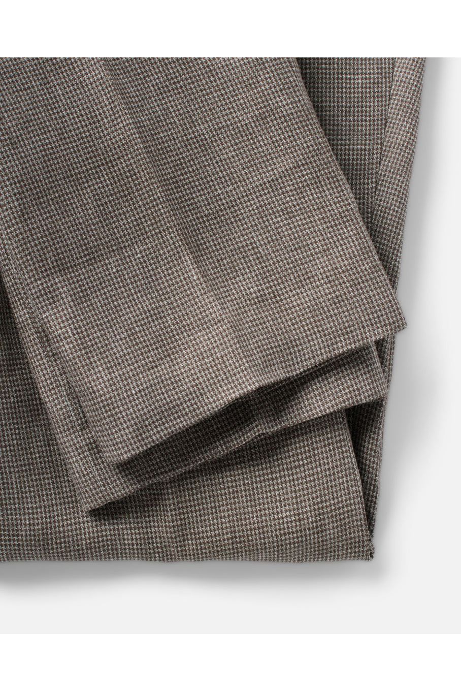 The Stevens Trouser in Morel Micro Check Taylor Stitch