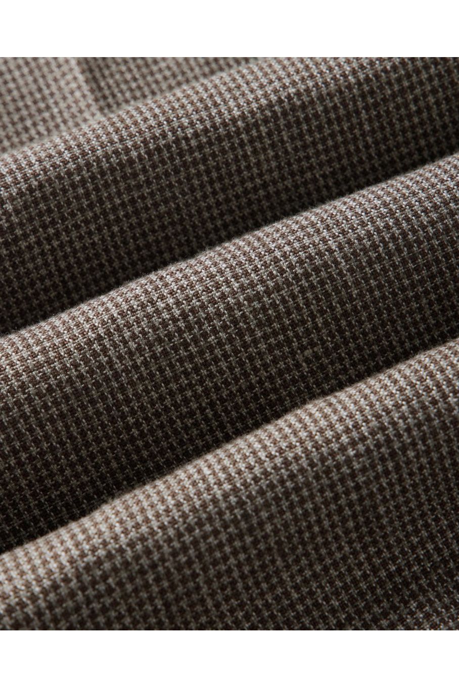 The Stevens Trouser in Morel Micro Check Taylor Stitch