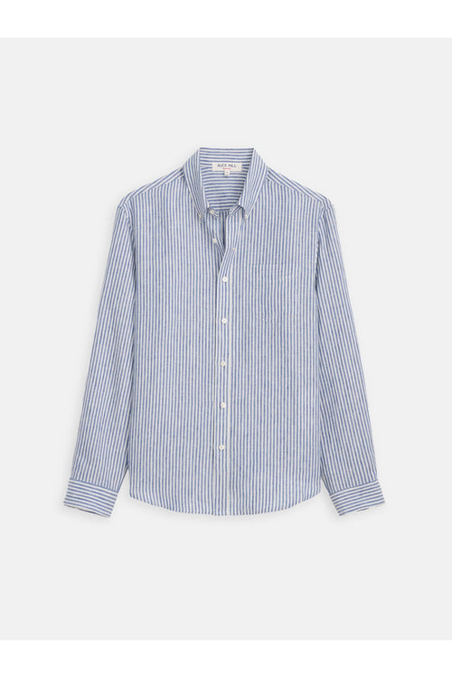 Mill Striped Shirt in Linen Alex Mill